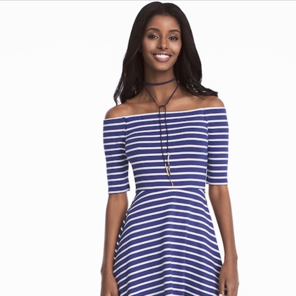 White House Black Market striped dress